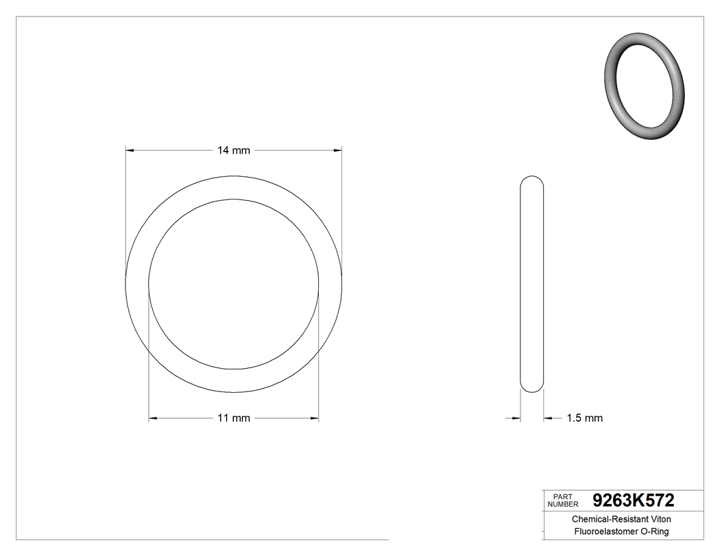 Technical drawing - 9263K572